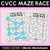 1 for CVCC Words Maze Race - CVCC CCVC I Words Worksheets