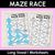 1 for Long Vowel I Words Maze Race - Long Vowel I Words Worksheets