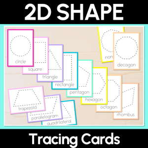 2D Shape Tracing Cards