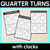 1 for Quarter Turns with Clocks Printables