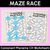 1 for Consonant Phoneme CH Words Maze Race - Consonant CH Words Worksheets