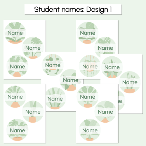 Resource preview 3 for Plant Puns Door Displays - The Greenhouse Collection - Natural Classroom Decor