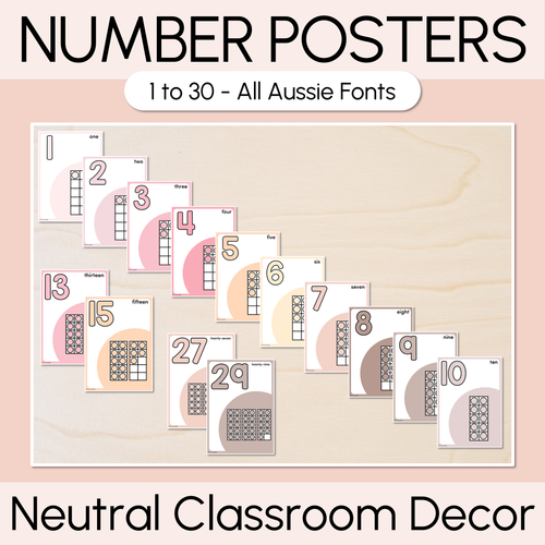 Resource preview 2 for Neutral Learning Displays - Mathematics Bundle