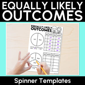 Equally Likely Outcomes - Spinner Templates