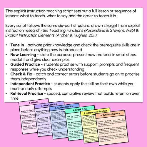 Resource preview 2 for Informative Text Features & Purpose - Explicit Instruction Teaching Script - Year 4, 5 & 6 Informative Texts