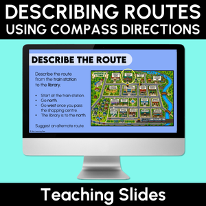 Describing Routes Using Compass Directions - Teaching Slides