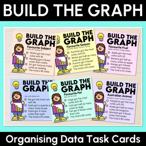 Build the Graph - Organising Data Task Cards