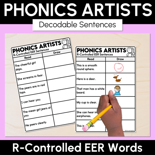 Resource preview 2 for Phonics Artists - R-Controlled Decodable Sentences Activity Bundle