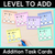 1 for Level to Add - Addition Task Cards