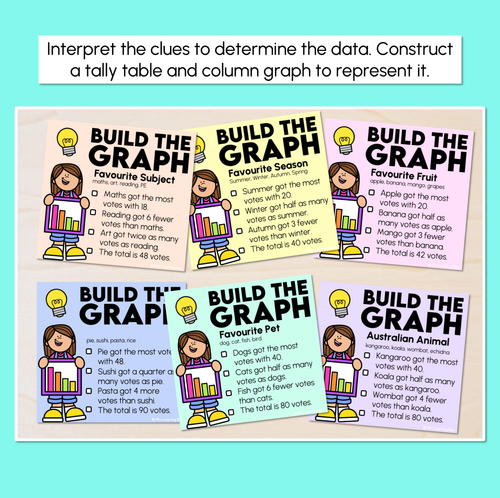 Resource preview 2 for Build the Graph - Organising Data Task Cards