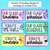 5 for Visual Timetable or Class Schedule - Watercolour Rainbow - The Kutopia Collection