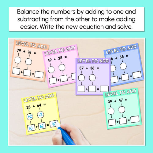 Resource preview 2 for Level to Add - Addition Task Cards