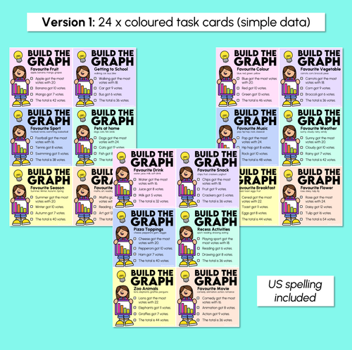 Resource preview 3 for Build the Graph - Organising Data Task Cards