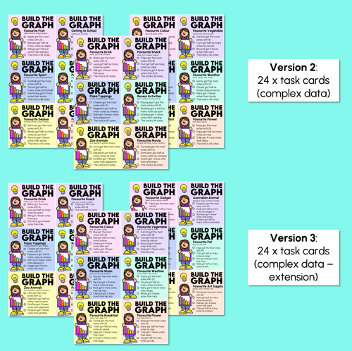 Resource preview 4 for Build the Graph - Organising Data Task Cards