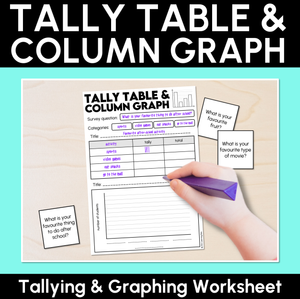 Tally Table & Column Graph - Tallying & Graphing Worksheets