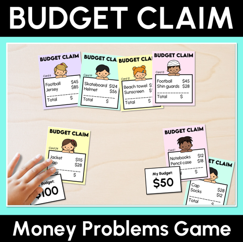 Resource preview 1 for Budget Claim  - Money Problems Game