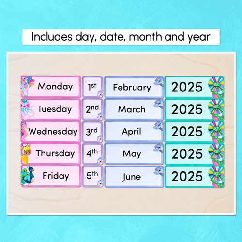 Resource preview 3 for Classroom Flip Calendar - The Kutopia Collection