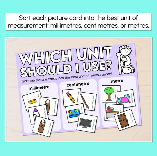 Resource preview 2 for Which Unit Should I Use? - Unit of Measurement Sorting Mats