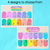 3 for Classroom Birthdays Display - The Kutopia Collection - Watercolour Rainbow Critters