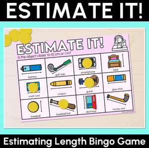 Estimate It! - Estimating Length Bingo Game