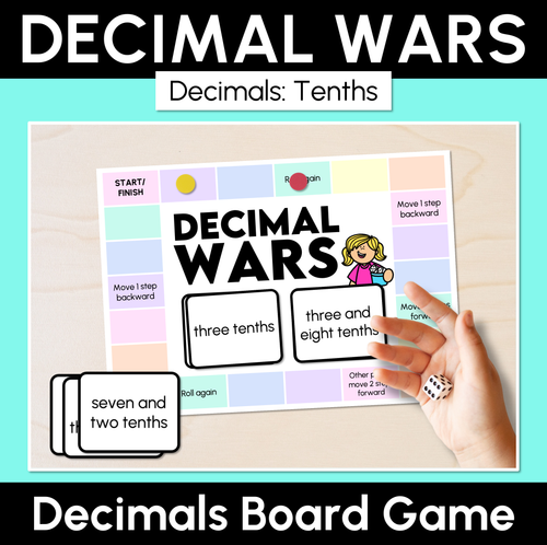 Resource preview 1 for Decimal Wars: Tenths - Decimals Game