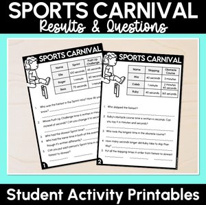 Sports Carnival Duration Printables