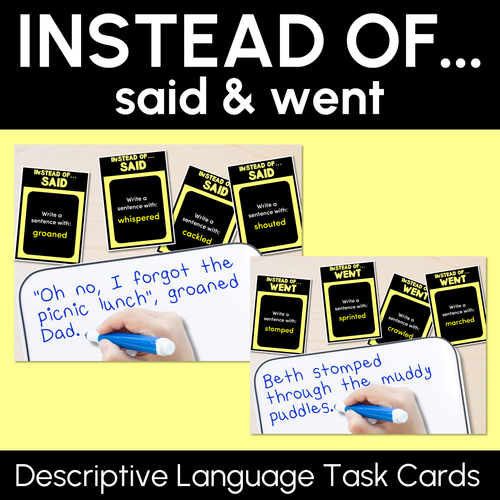 Resource preview 11 for VCOP Descriptive Language Task Card Bundle