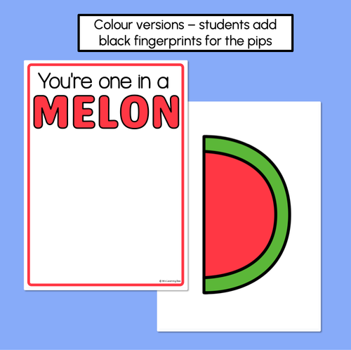 Resource preview 2 for You are one in a MELON - Pun Craft for Mother's Day or Father's Day