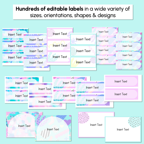Resource preview 2 for EDITABLE LABELS- The Wonderland Collection