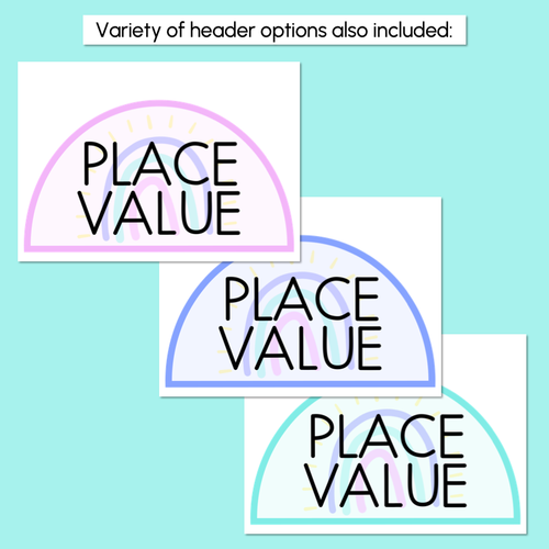 Resource preview 4 for PLACE VALUE POSTERS - The Wonderland Collection