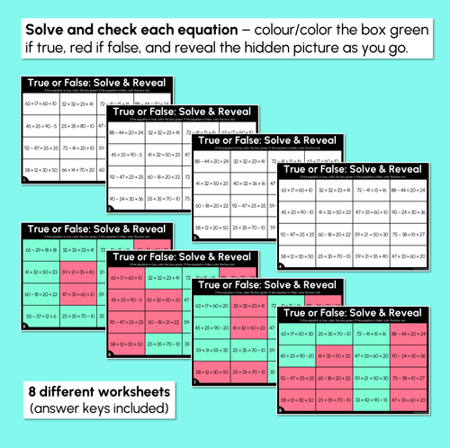 Resource preview 2 for Solve & Reveal - Equal Difference Equations