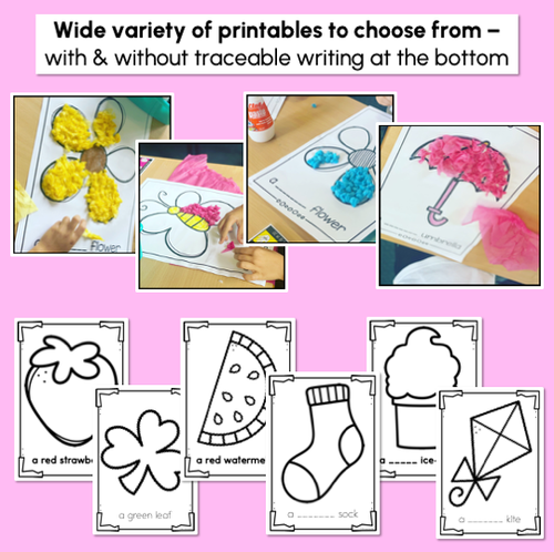 Resource preview 2 for Colour Activities & Fine Motor Crafts - Kindergarten Colour Worksheets