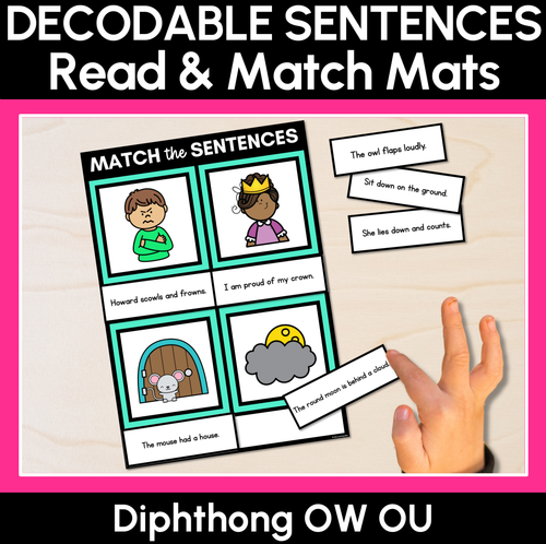 Resource preview 6 for Dipthongs Decodable Sentence Activities COMPLETE BUNDLE