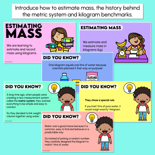 Resource preview 2 for Estimating Mass in Kilograms - Digital Slides