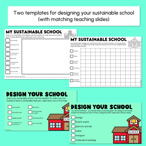 Resource preview 4 for Earth Day - Design a Sustainable School