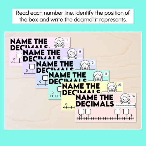 Resource preview 2 for Decimals on a Number Line - Decimal Tenths Task Cards