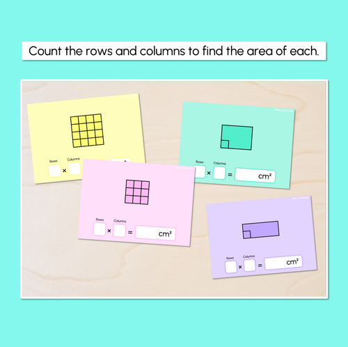 Resource preview 2 for Find the Area – Square Centimetres Task Cards