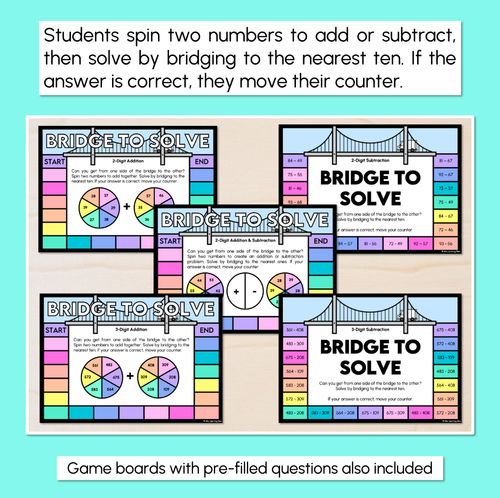 Resource preview 2 for Bridge to Solve - Addition & Subtraction Games