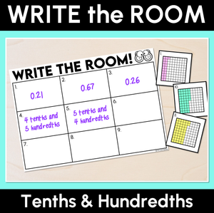 Write the Room - Decimals: Tenths & Hundredths
