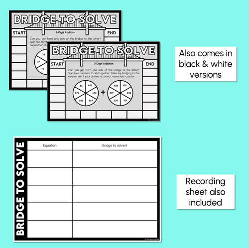 Resource preview 5 for Bridge to Solve - Addition & Subtraction Games