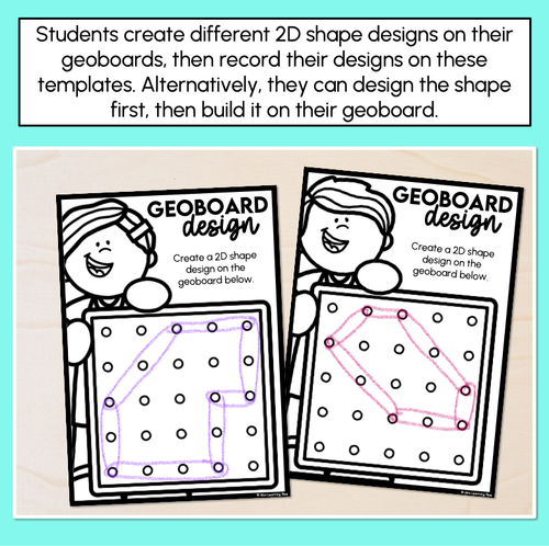 Resource preview 2 for Geoboard Designs - Student Templates