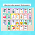 3 for Alphabet Posters - The Kutopia Collection - Watercolour Rainbow with Watercolour Images