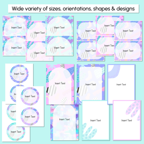 Resource preview 3 for EDITABLE LABELS- The Wonderland Collection