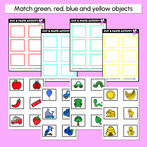 Resource preview 2 for Colour Cut & Paste Worksheets