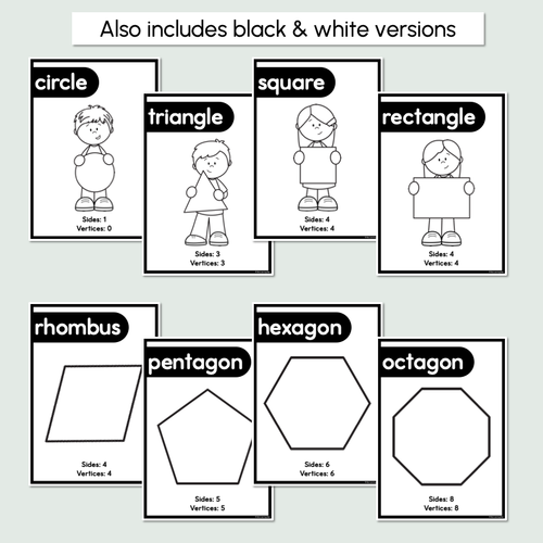 Resource preview 4 for 2D Shape Posters - The Eucalyptus Edit - Eucalyptus Classroom Decor