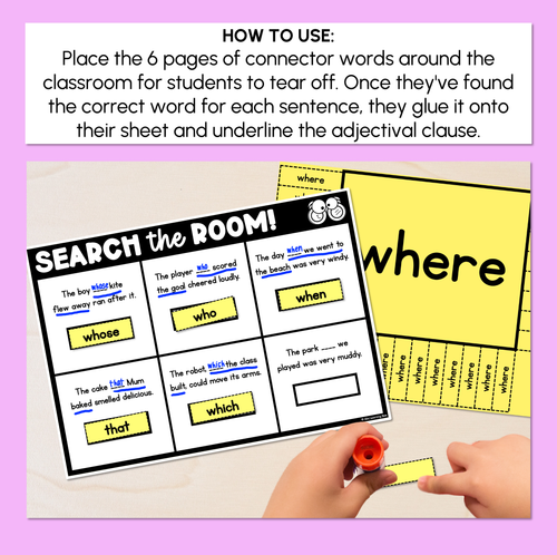 Resource preview 2 for Read the Room - Adjectival Clause