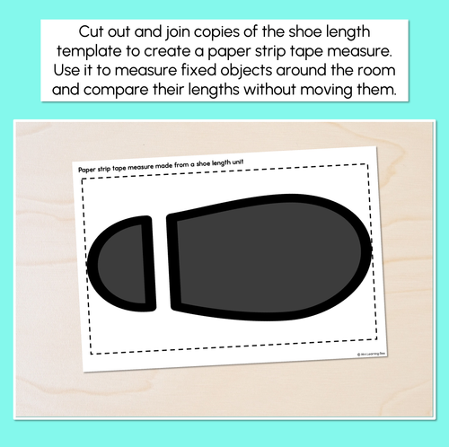 Resource preview 2 for Informal Tape Measures - Shoe Length Unit Template
