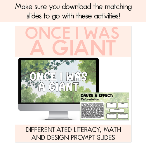 Resource preview 7 for Once I Was a Giant Printable Pack - Literacy, Maths, Book Crafts & Design Printables - Book Week 2026