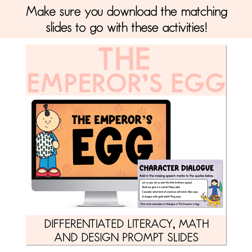 Resource preview 7 for The Emperor's Egg Printable Pack - Literacy, Maths, Book Crafts & Design Printables - Book Week 2026