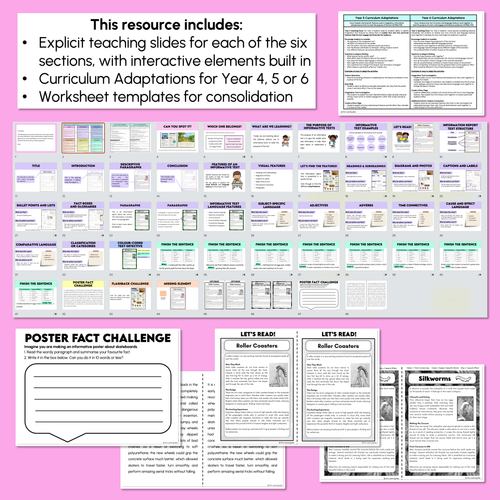 Resource preview 4 for Informative Text Features & Purpose - Explicit Instruction Teaching Script - Year 4, 5 & 6 Informative Texts